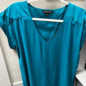 Express bright blue Gramercy Blouse